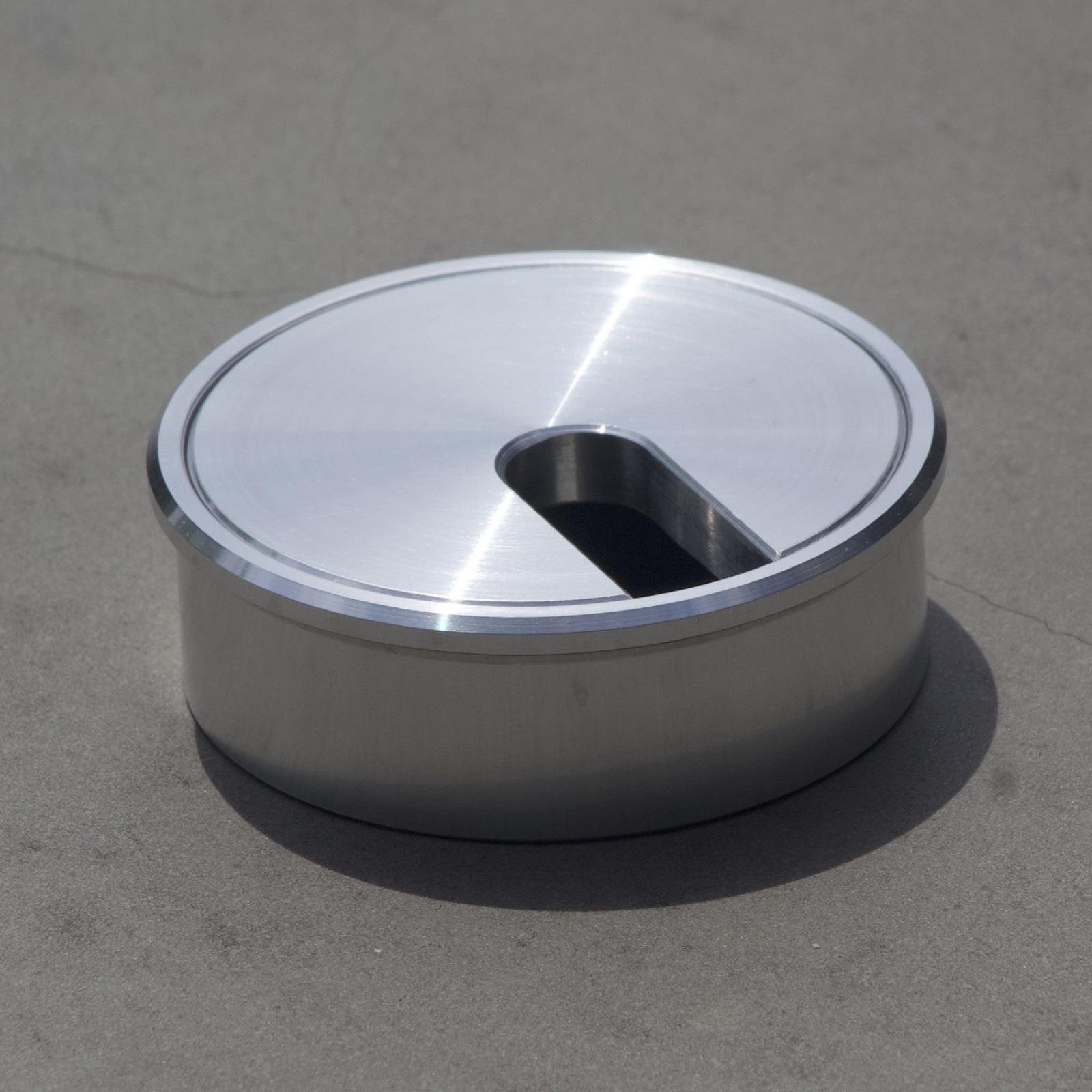 Solid aluminium 60mm cable entry grommet — square product photo for search